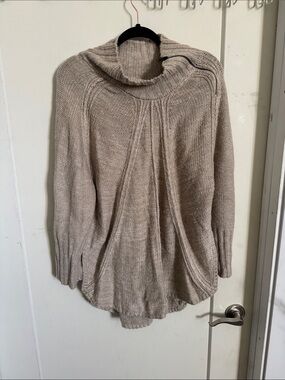 Maurices Taupe Cowl Neck Knit Sweater